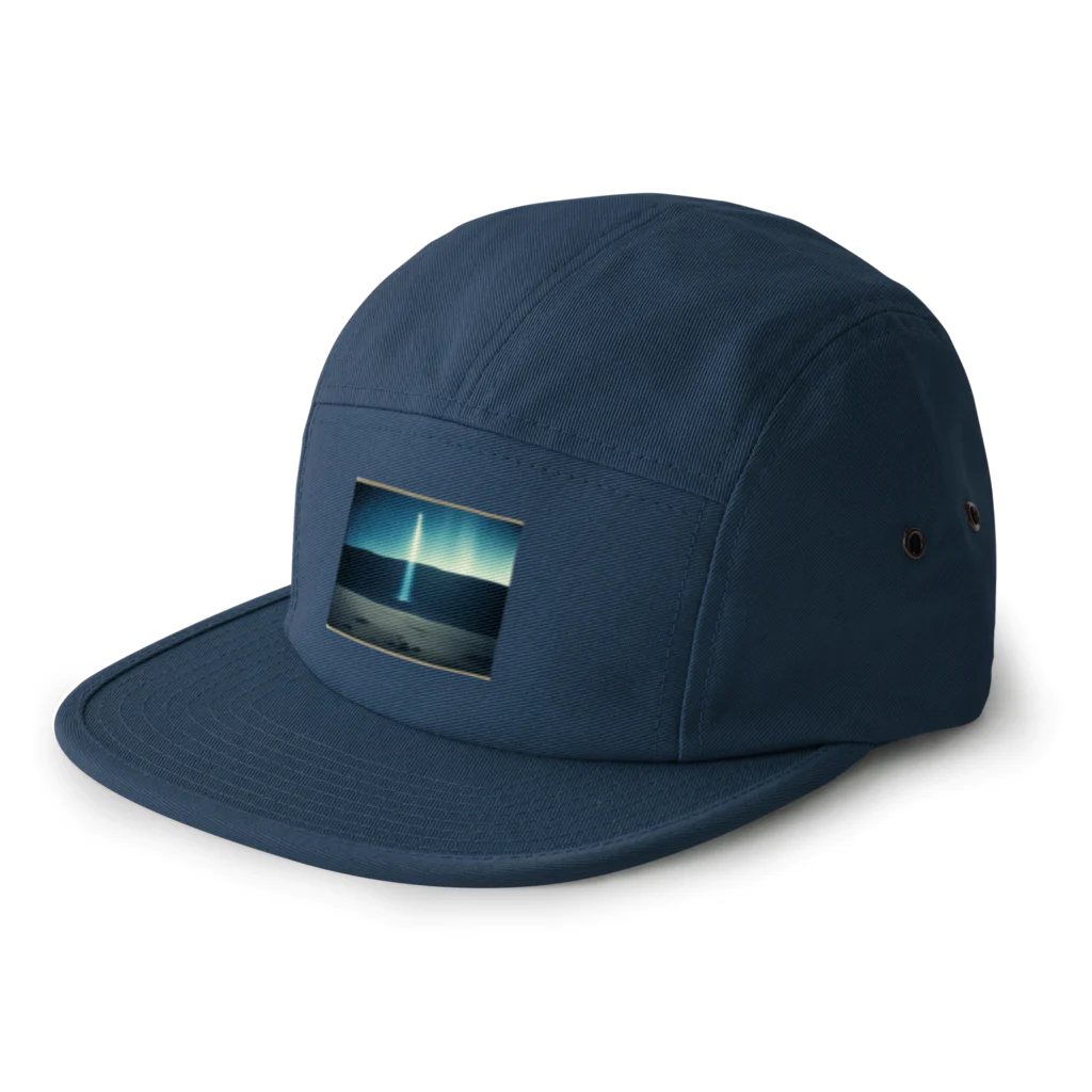 Glenの御岩神社からの光柱 5 Panel Cap