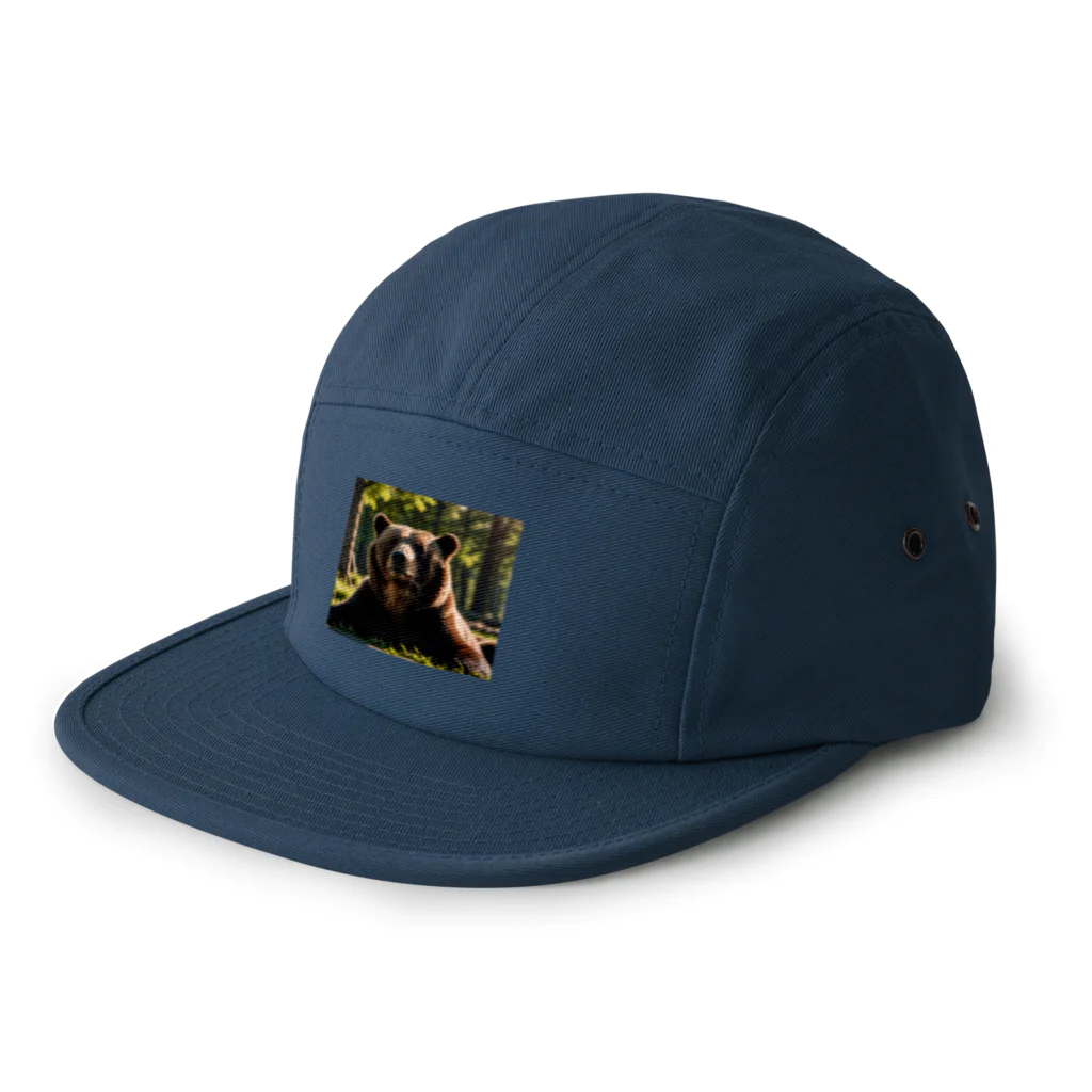 moriteatimeのクマ 5 Panel Cap