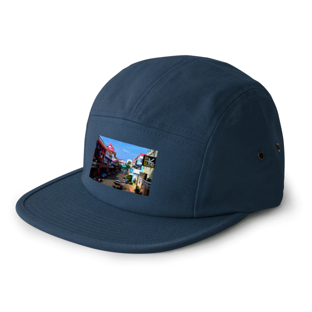 minaminokojimaのタイの街角 5 Panel Cap