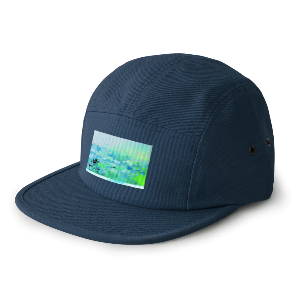 太陽drops -立華 圭グッズショップ-の10時の海 5 Panel Cap