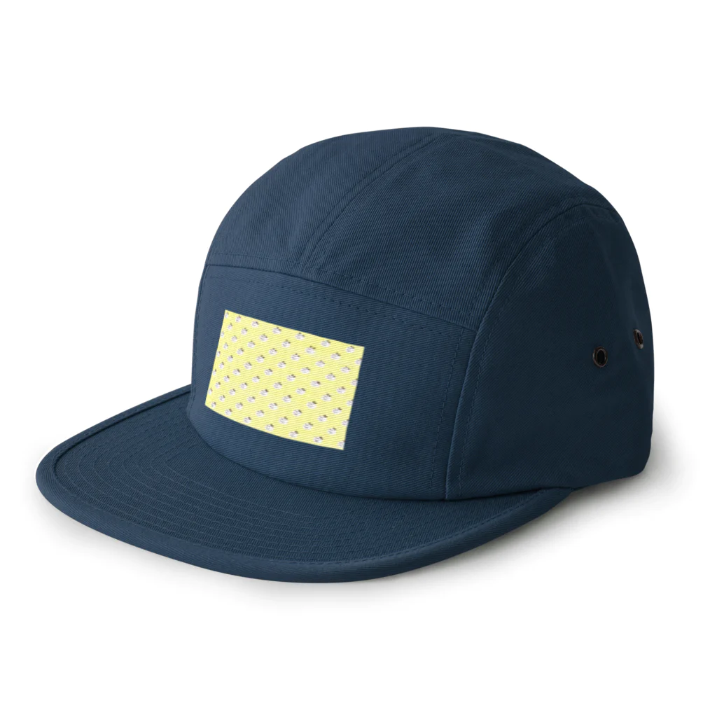 クマバチゴルフ倶楽部のクマバチと水玉 5 Panel Cap