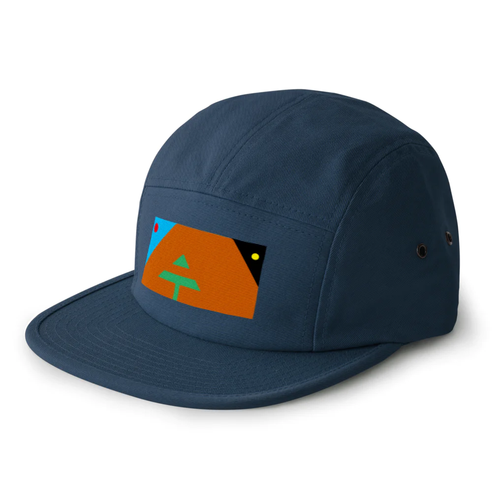 白井　快士の太陽と月とでかい山 5 Panel Cap