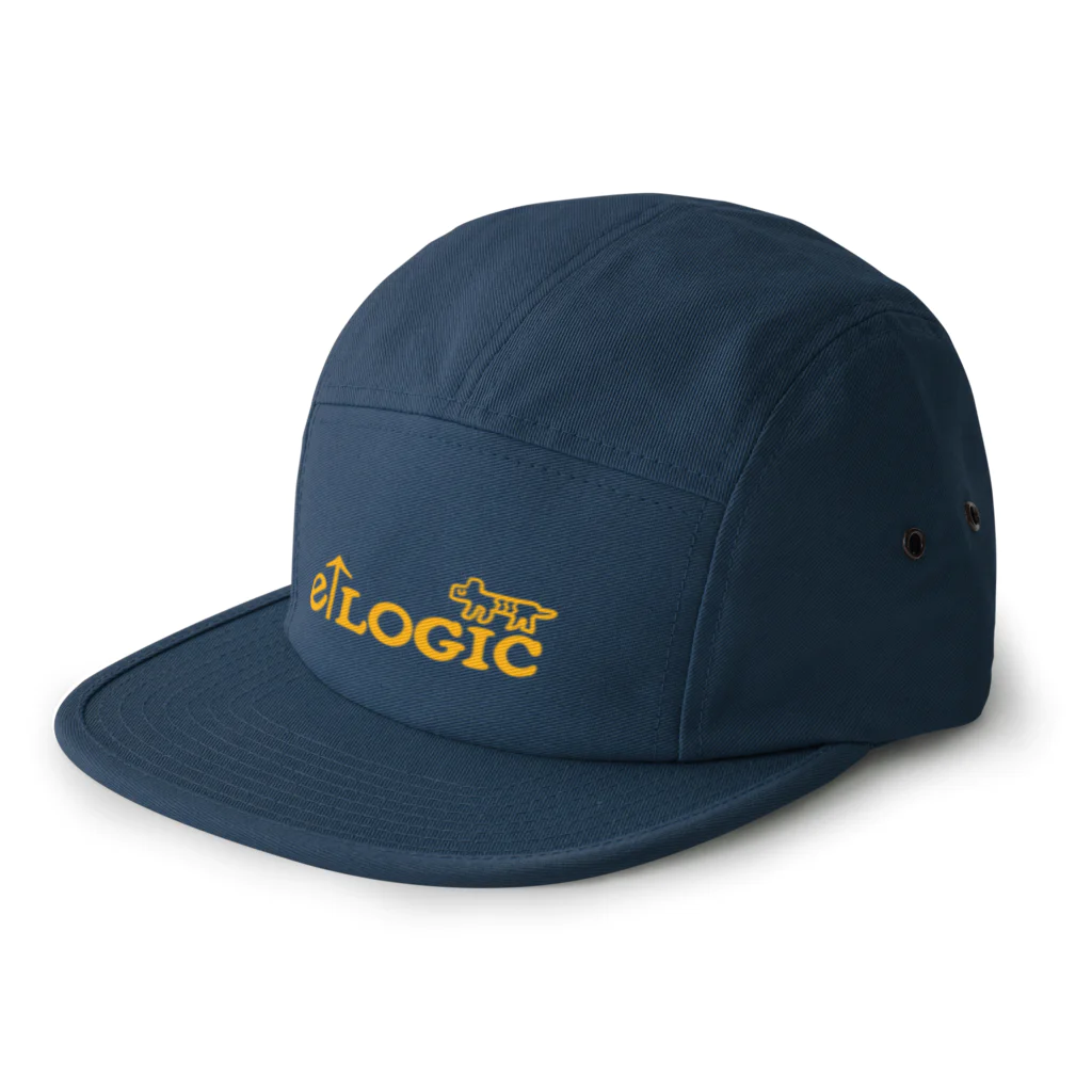 e↑LOGICのDOG cap　ネイビー 5 Panel Cap