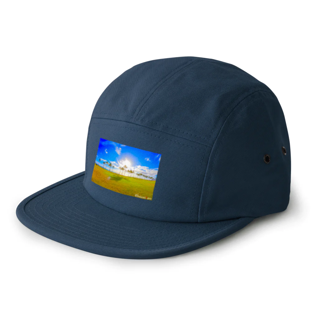 hawaiitaroハワイグッズショップのHawaiiヤシの木 5 Panel Cap