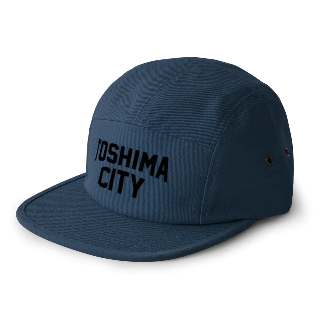 JIMOTOE Wear Local Japanの豊島区 TOSHIMA CITY ロゴブラック 5 Panel Cap