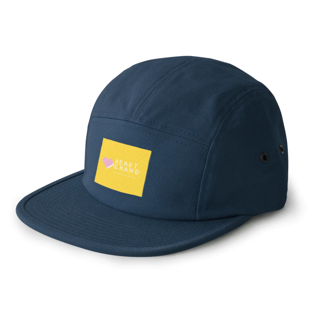 ハート&ハンドの明るいイエローのアイテム 5 Panel Cap