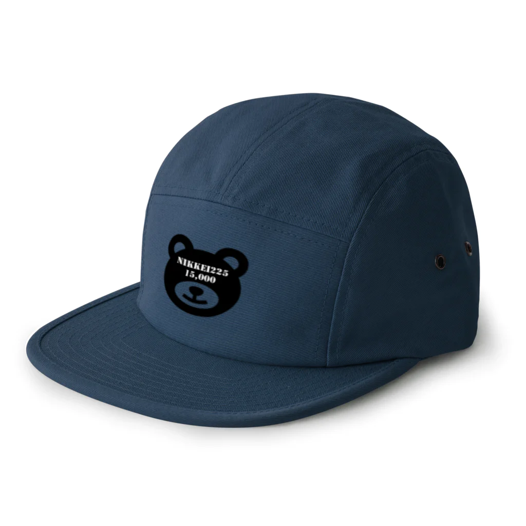 湾仔のNIKKEI15000_BEAR_FACE 5 Panel Cap