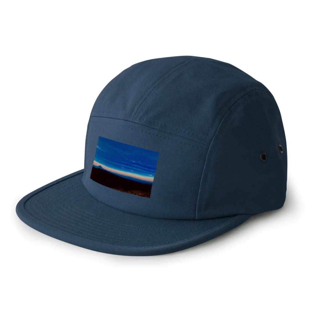 運上昇景色のグラデーションマウンテン 5 Panel Cap