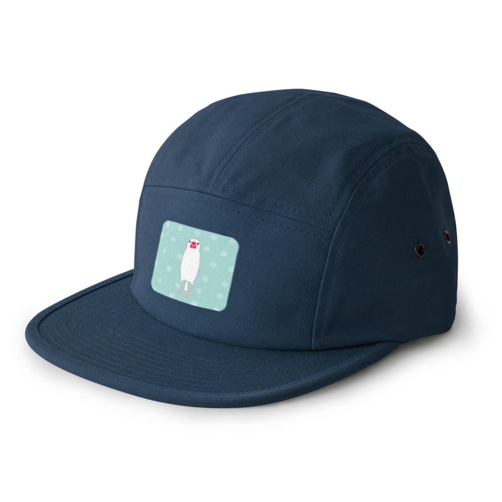 minatoriの文鳥さん（ドット２） 5 Panel Cap
