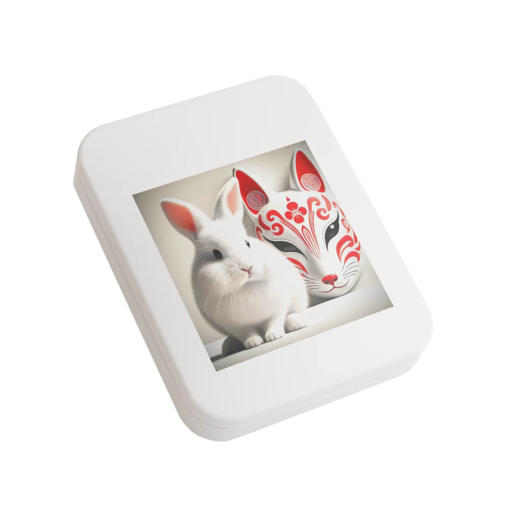 AtelierY2の狐面と兎 Flat Tin Case