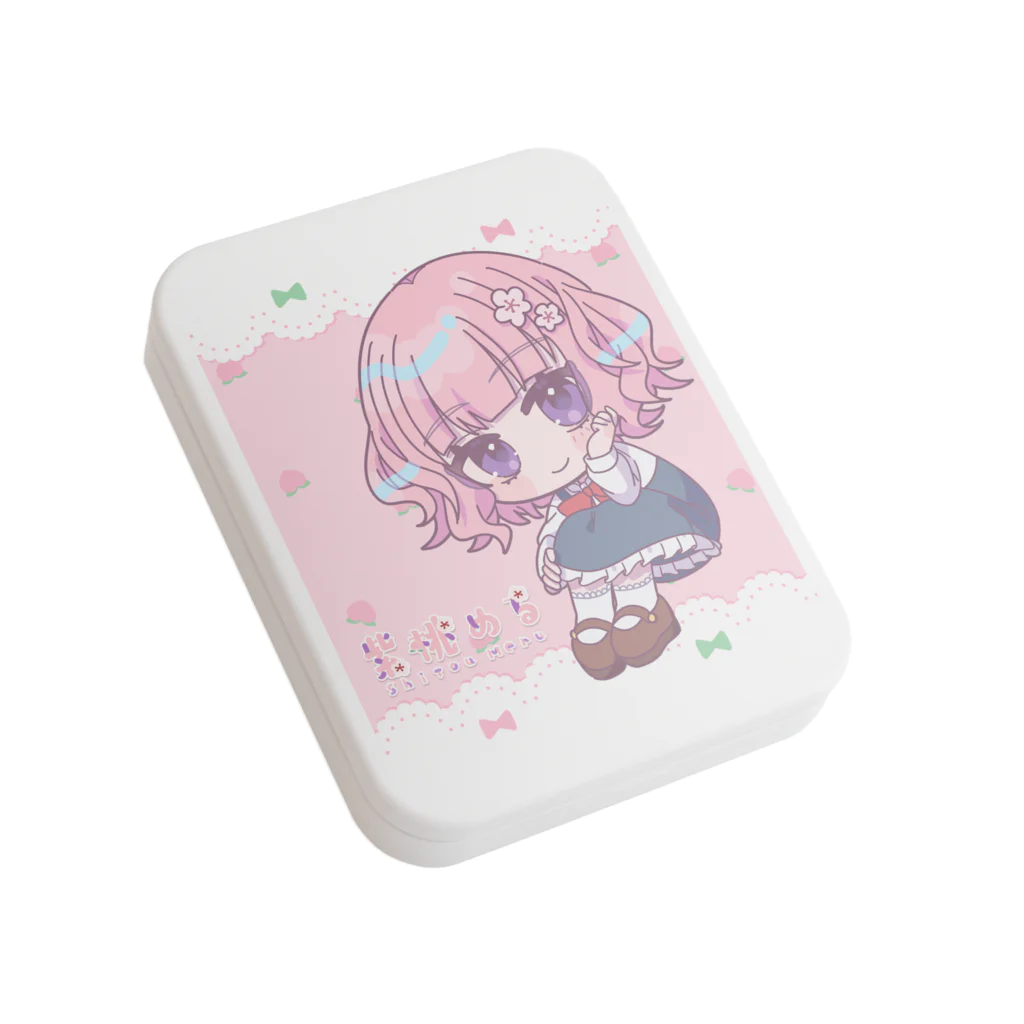 紫桃めるのグッズSHOPのSDキャラフラット缶ケース Flat Tin Case