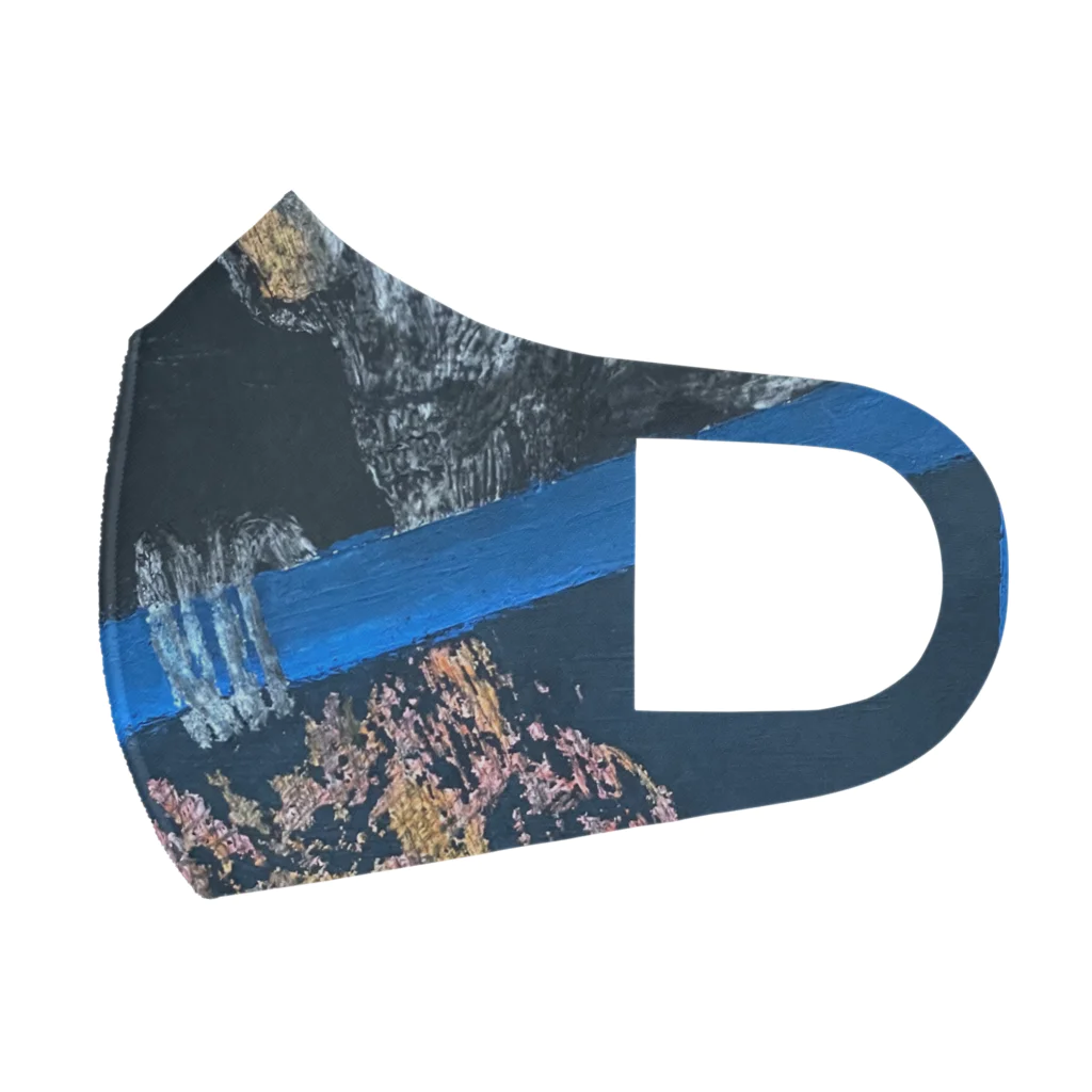 sayahartのgashadokuro BLUE（tokumiシリーズ） Face Mask