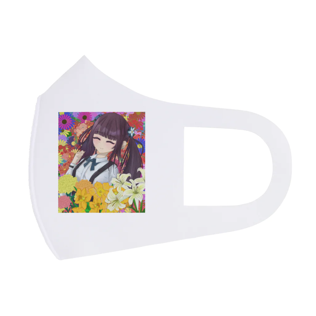 chicodeza by suzuriの花の女の子 フルグラフィックマスク