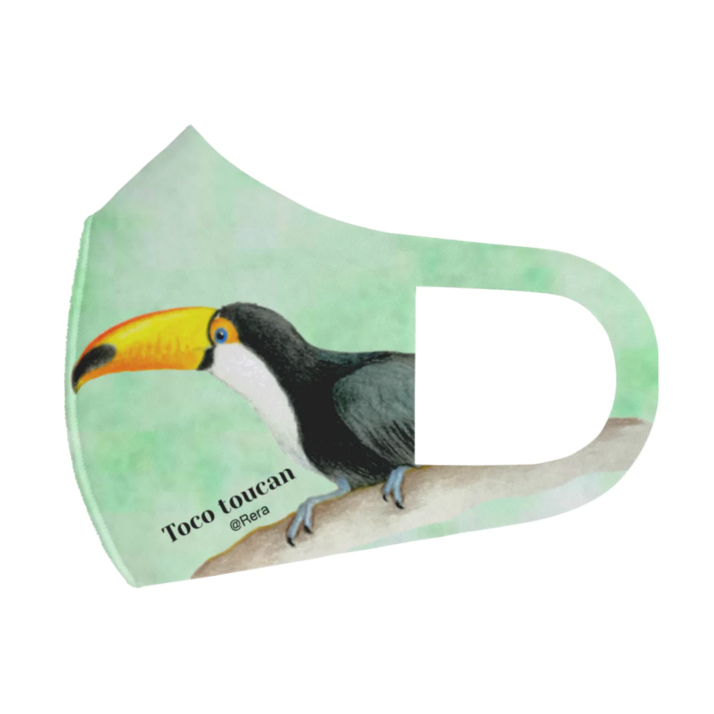 Rerasanのお店のToco toucan フルグラフィックマスク