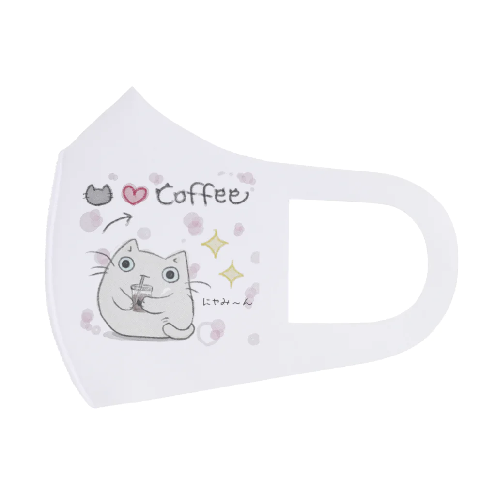 ねこのにゃむ@はせにゃむのねこ❤️coffee フルグラフィックマスク