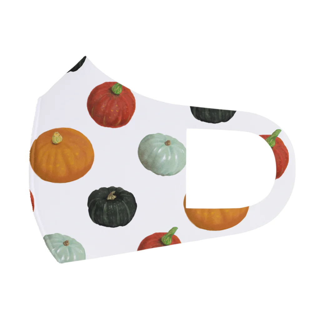 ハロウィンショップの四色かぼちゃ フルグラフィックマスク