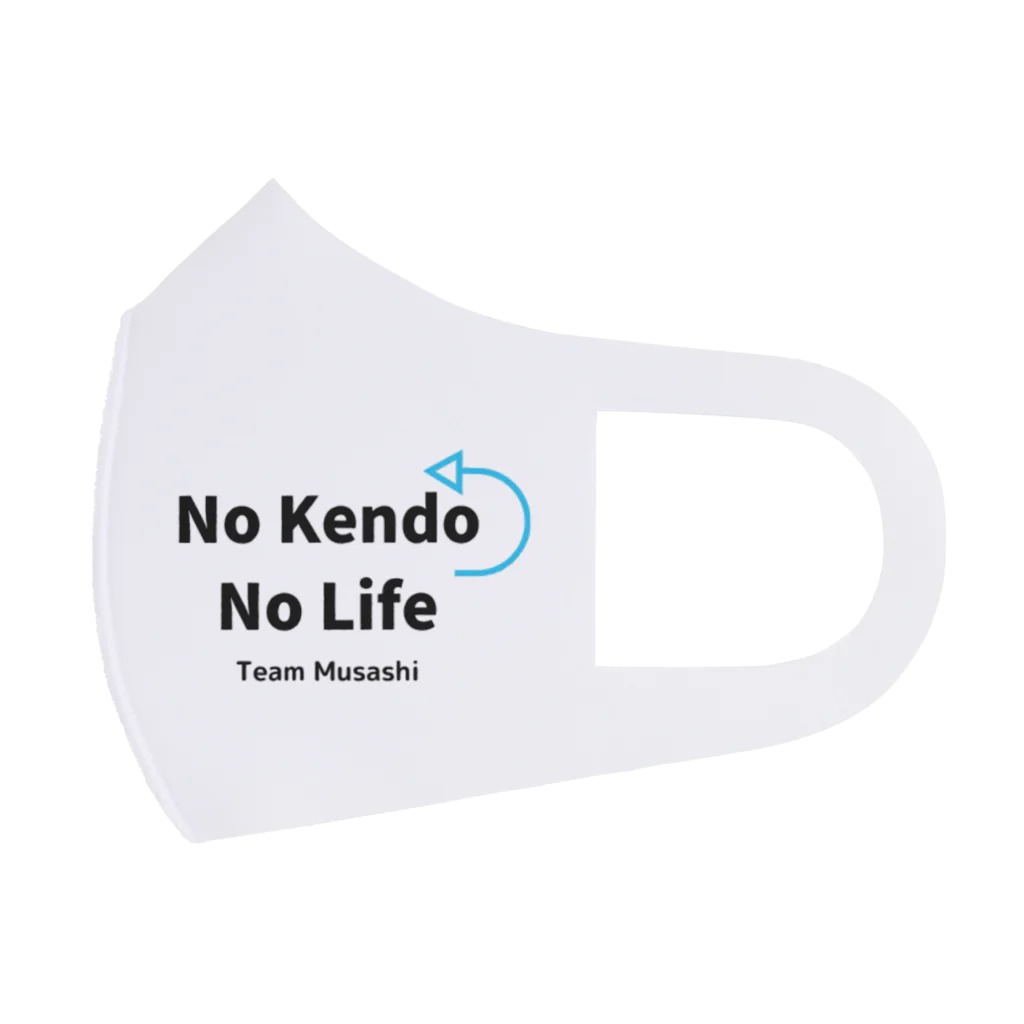 Samurai design labのNo Kendo No Life Team Musashi Face Mask