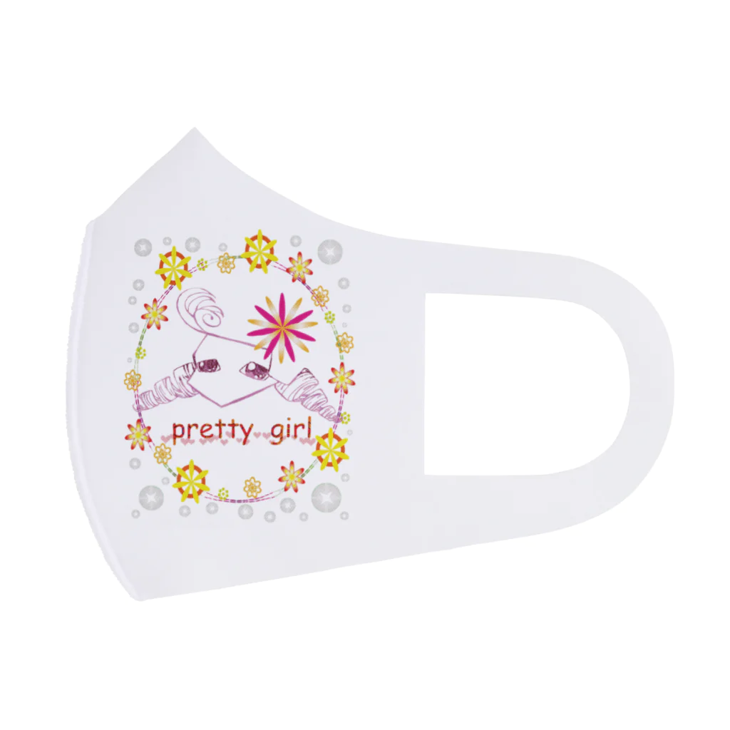 JapaneseArt Yui Shopのpretty girl フルグラフィックマスク