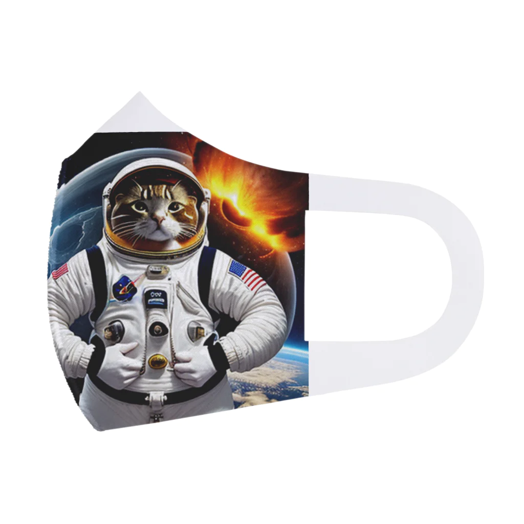 spaceinudogのspace neko cat3 Face Mask