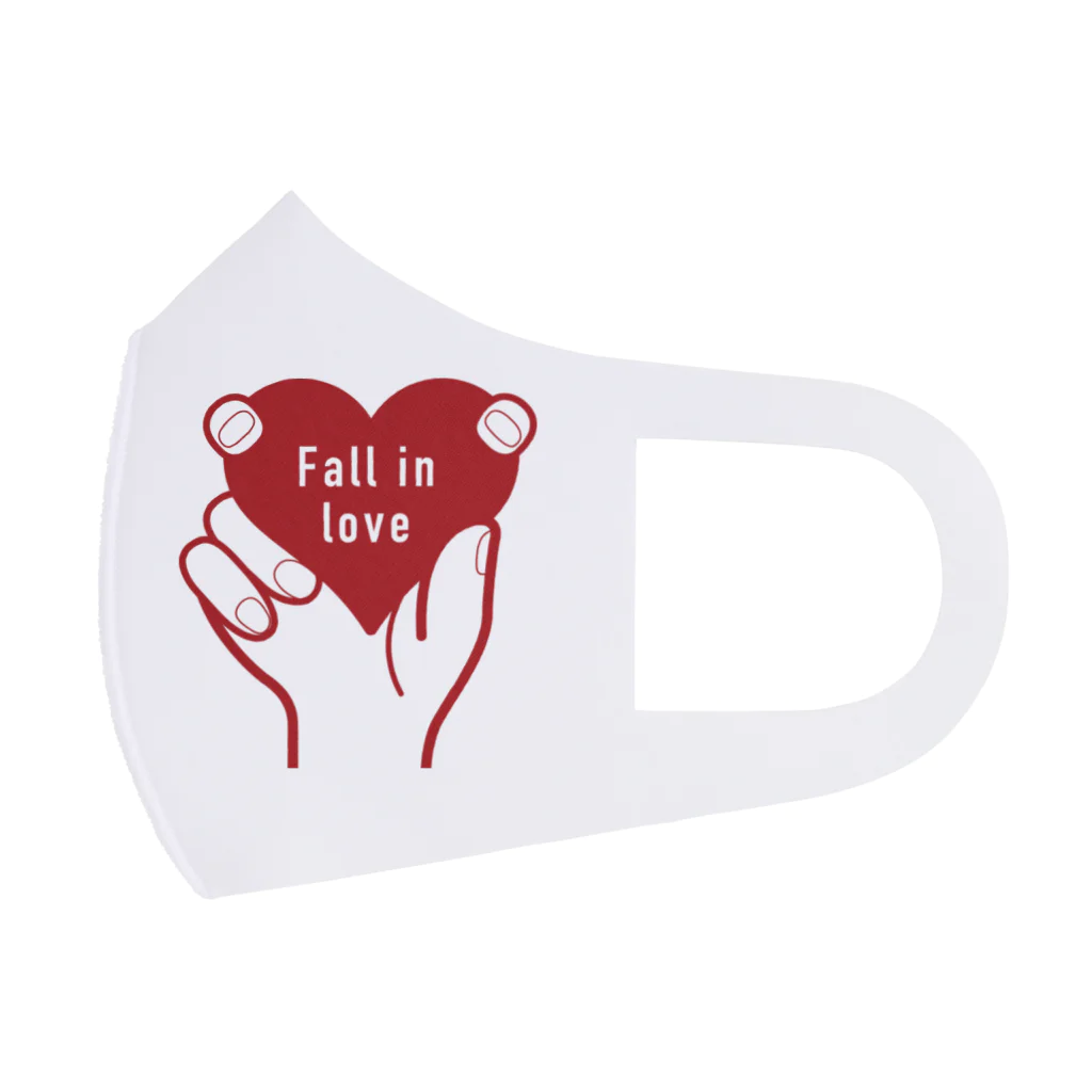 t-shirts-cafeのFall in love Face Mask