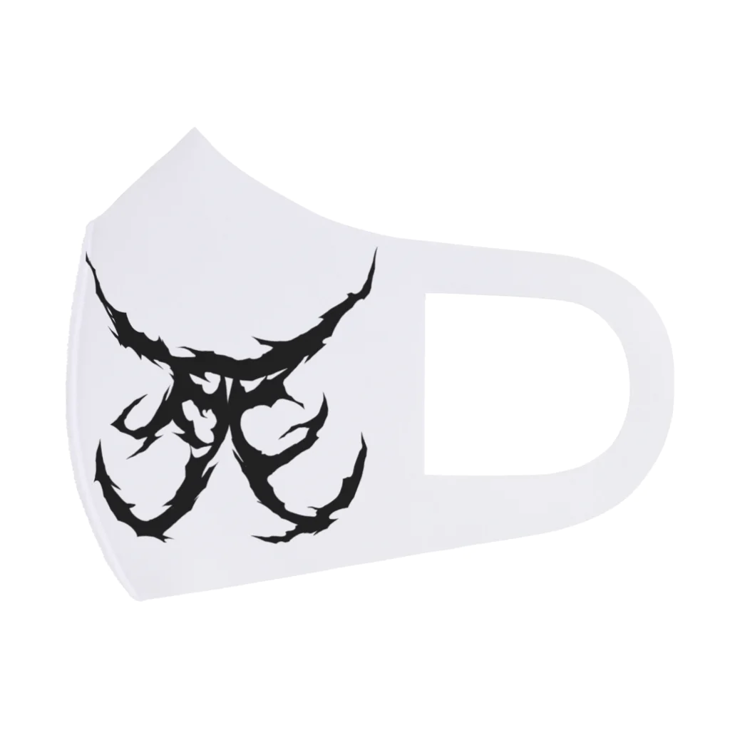 Hachijuhachiの死　DEATH METAL LOGO BLACK Face Mask