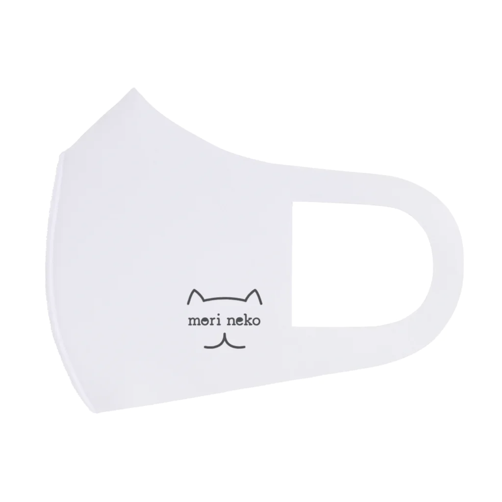 保護ねこカフェ もりねこのシンプルロゴ フルグラフィックマスク