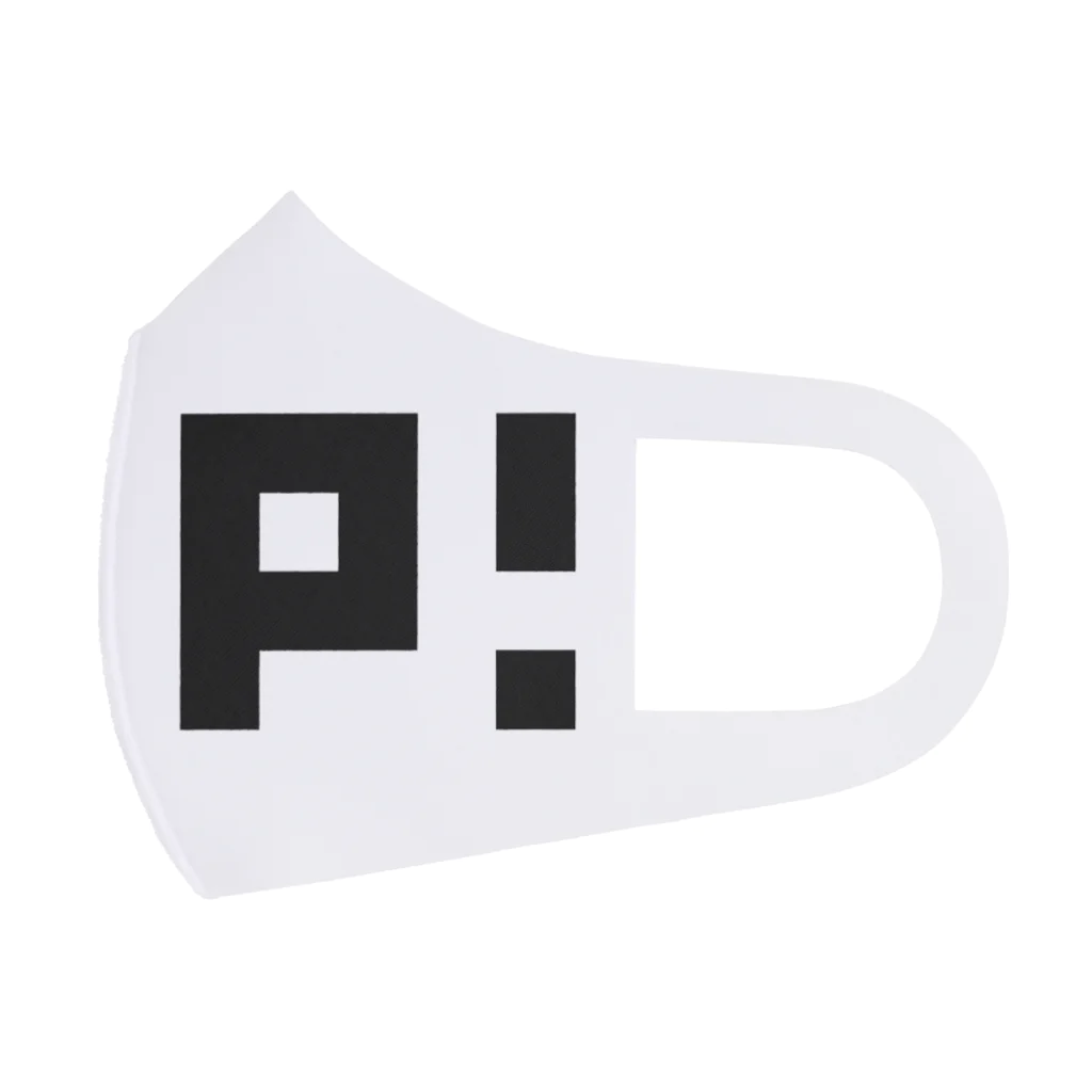 PikoPiko Factory グッズショップのピコピコ1文字ロゴ フルグラフィックマスク