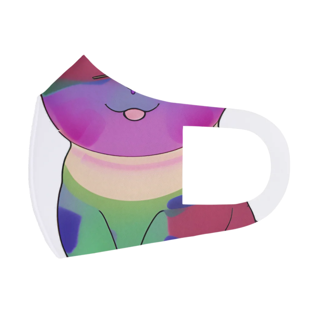 bokenasuの幸運を呼ぶ⁈虹色ネコ助 フルグラフィックマスク