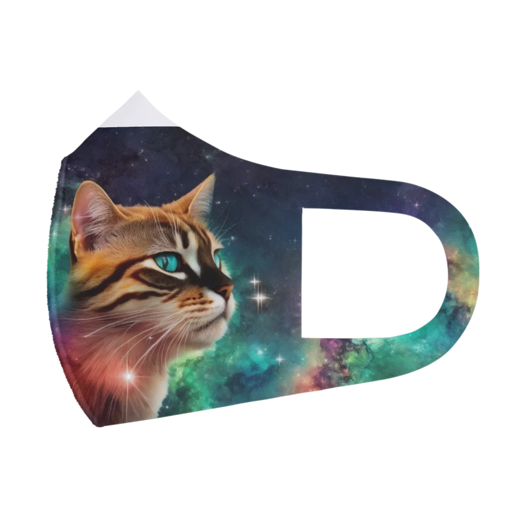 nonbiri-yaのgalaxy-neko Face Mask