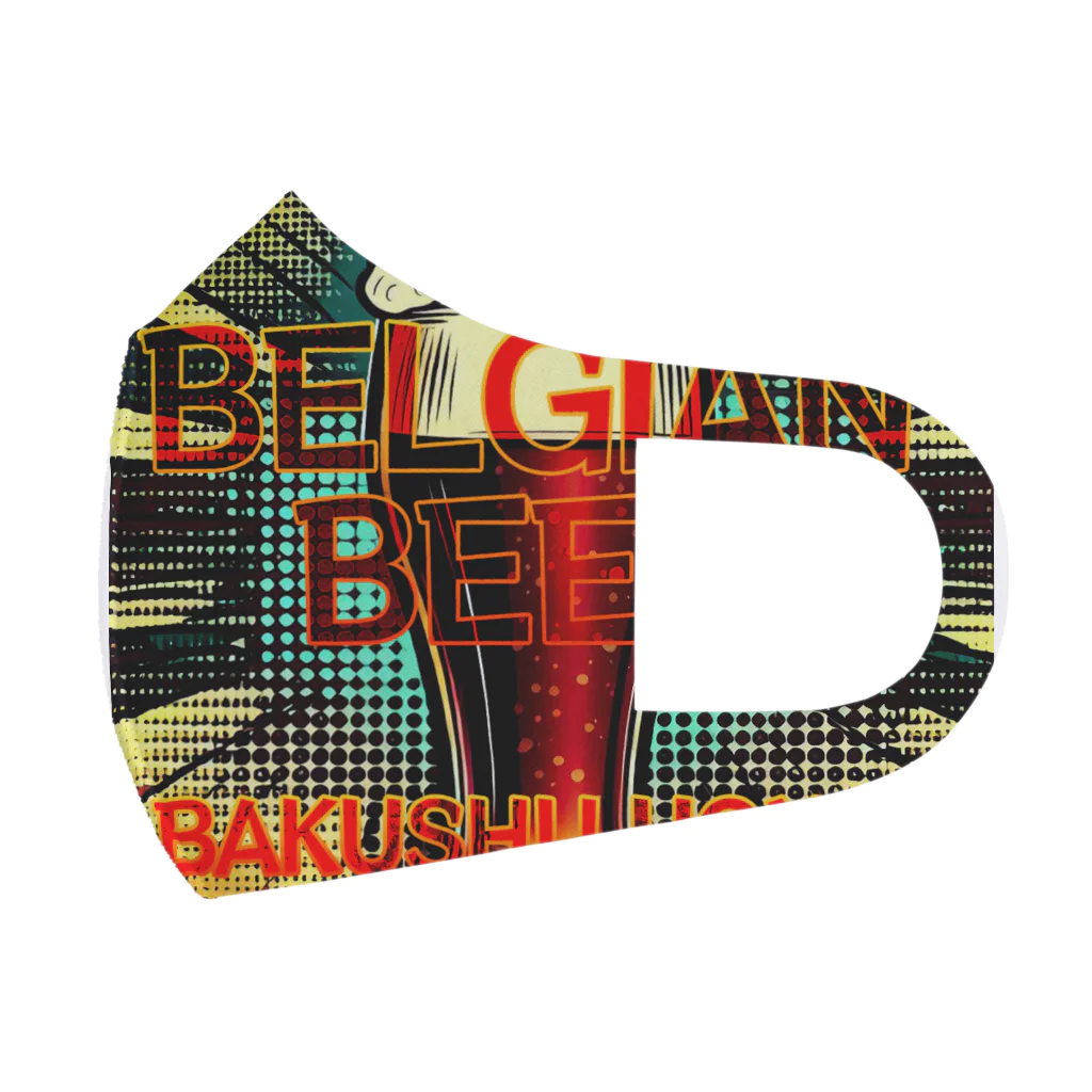 ベルギービールバー麦酒本舗公式グッズのベルギービールの麦酒本舗 フルグラフィックマスク