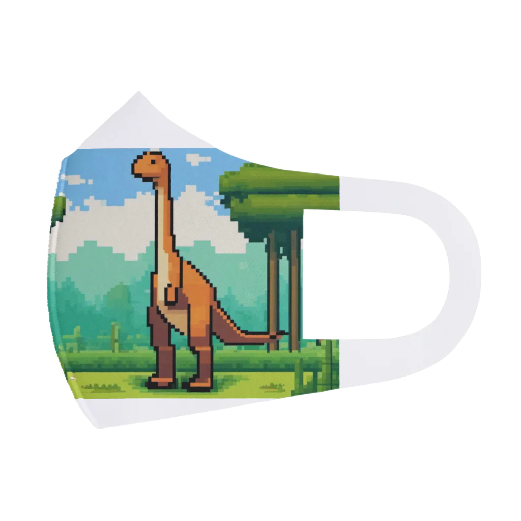 iikyanの恐竜㊼　マムチサウルス フルグラフィックマスク