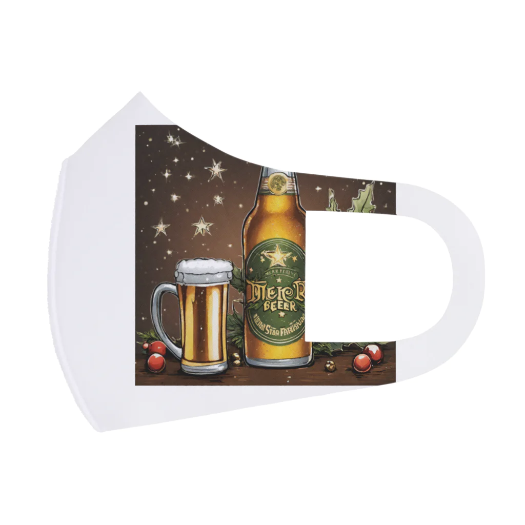 oimonのクリスマスにビールを フルグラフィックマスク