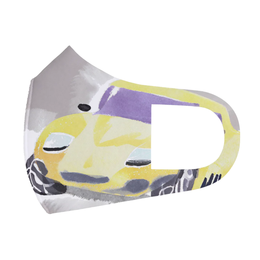 katapiiiの人気！水彩画風スポーツカー Face Mask