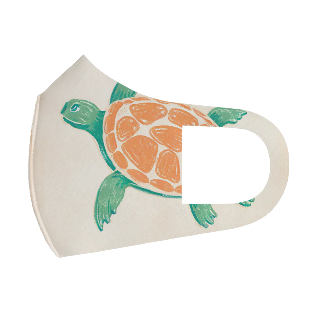 turtle-japanのカメのイラスト Face Mask