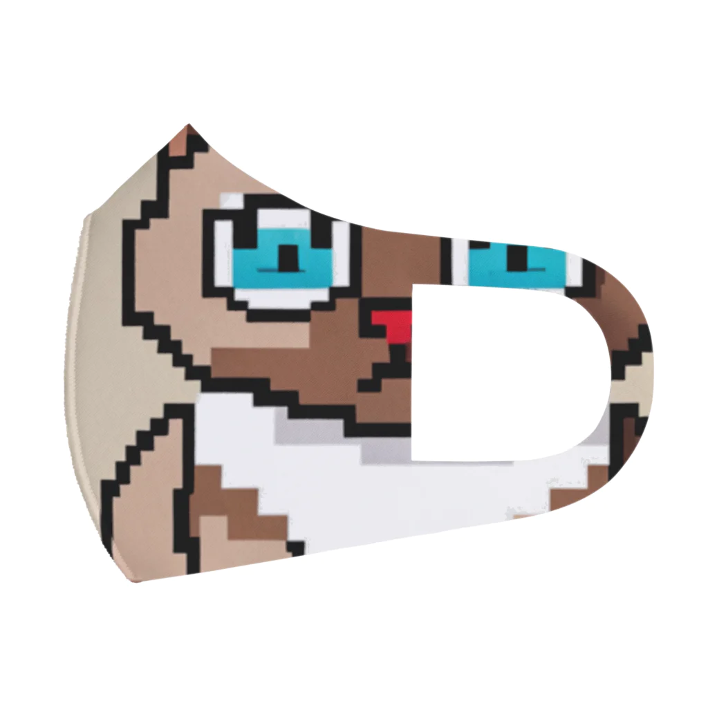 koba777のドット絵マンチカン Face Mask