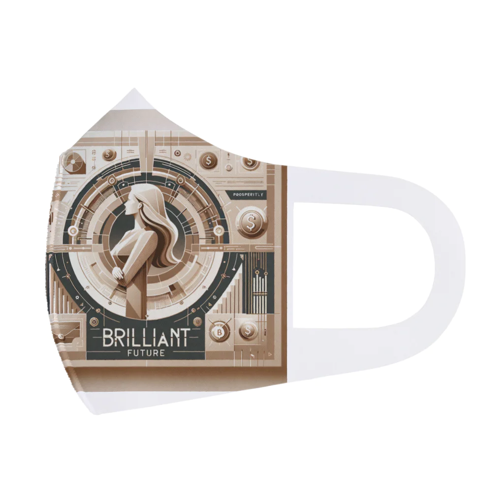 【公式】金運アップのBrilliant Futureの【公式】金運アップBrilliant Future（ベージュ） Face Mask