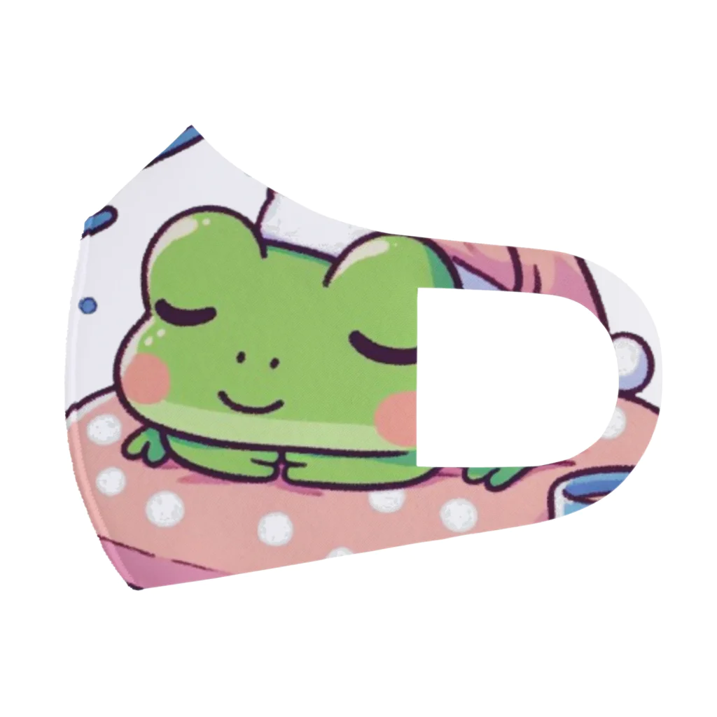 Shiba_IncのSleeping frogs(熟睡する蛙) Face Mask