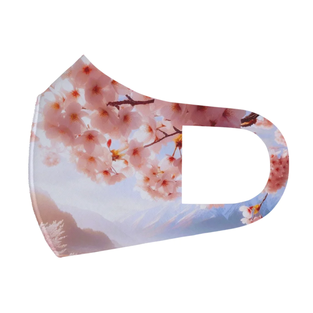 終わらない夢🌈の美しい桜🌸 フルグラフィックマスク