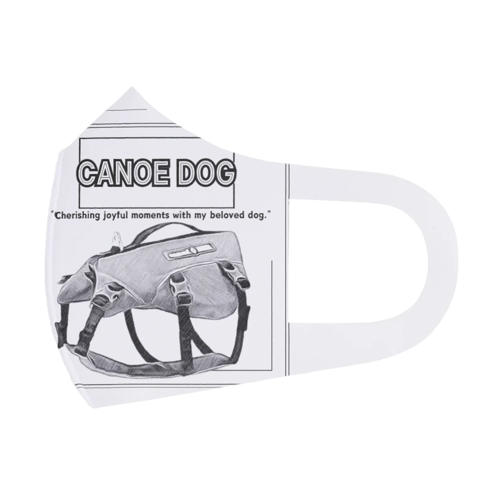 rokkakukikakuのCANOE　DOG　ライフジャケット Face Mask