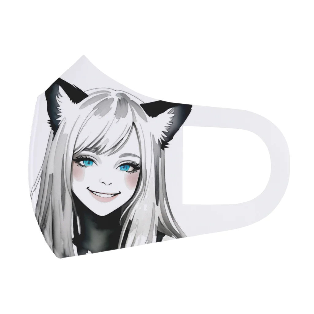 レイカランクの猫ガール Face Mask