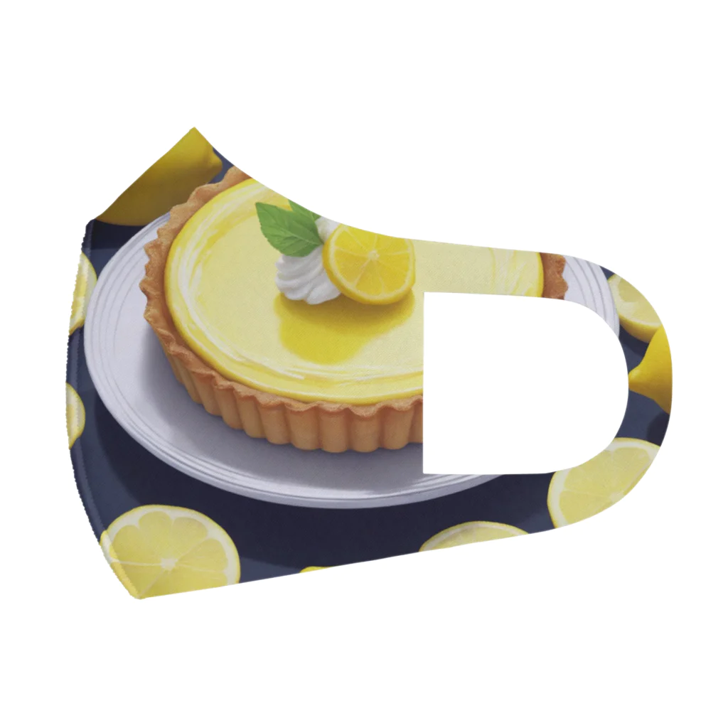 MogMog96-46のレモンのケーキ フルグラフィックマスク