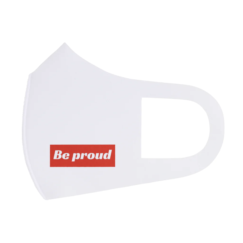 Be proudのBe proud 赤ロゴ Face Mask