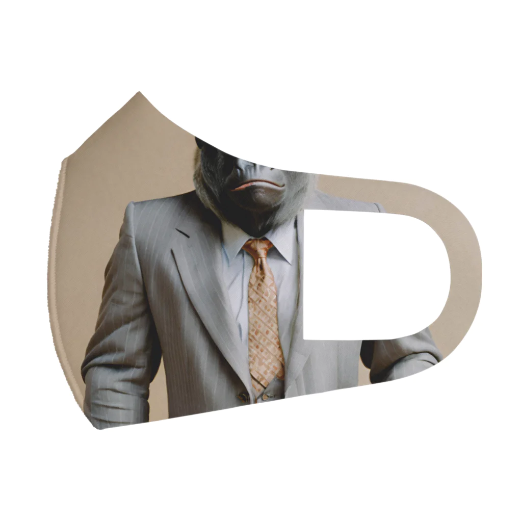 tak12_12のスーツ姿のデキるゴリラ フルグラフィックマスク
