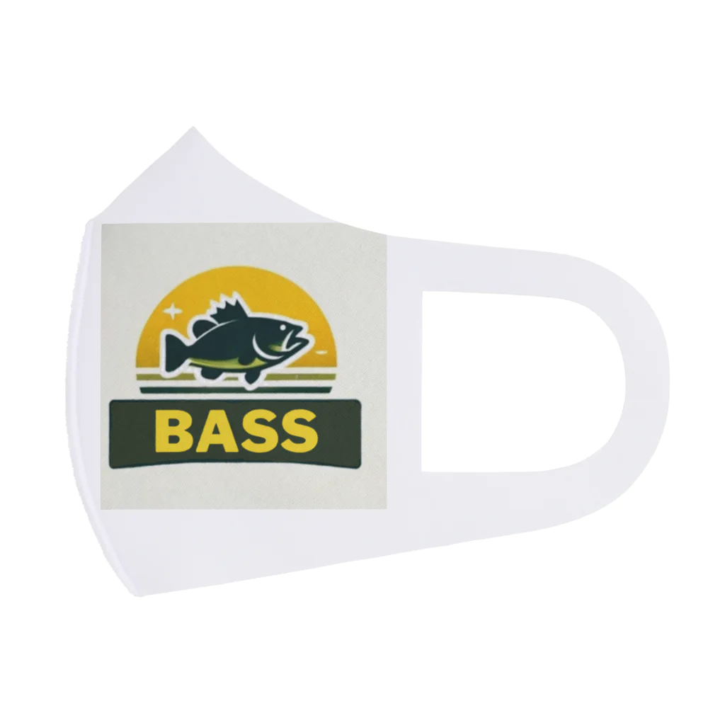 bassblocksのレトロバスロゴ Face Mask