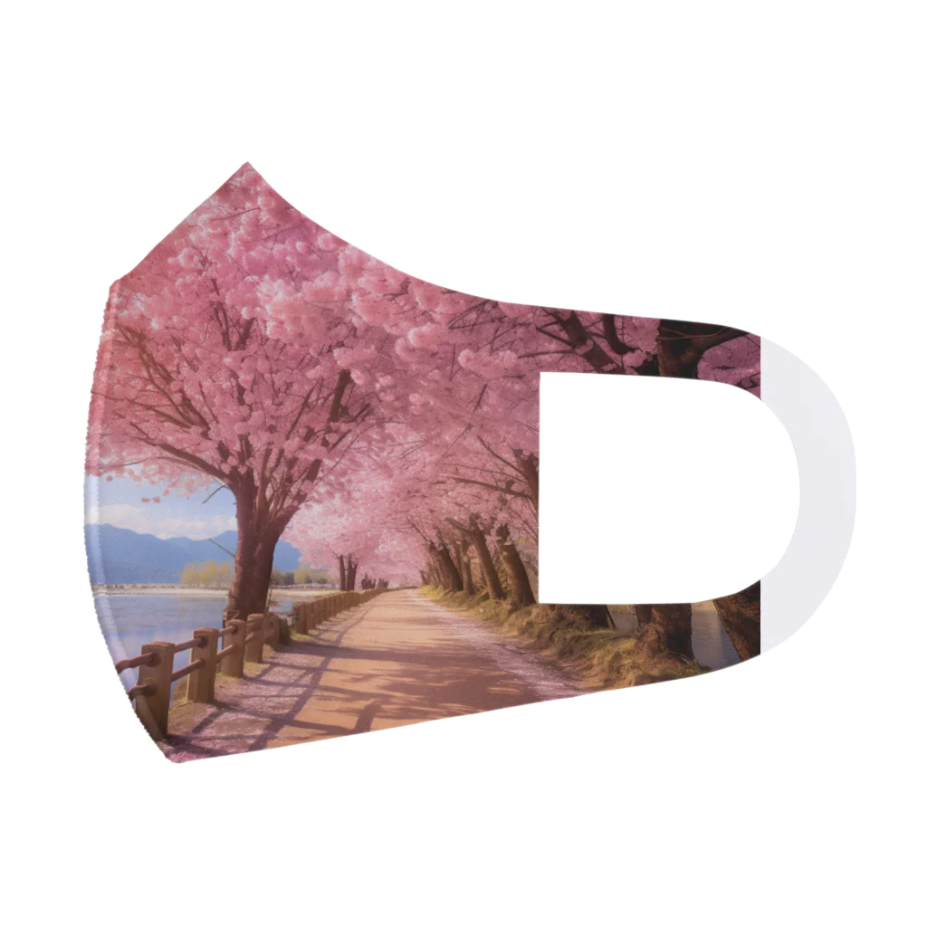 AQUAMETAVERSEの桜並木　なでしこ1478 Face Mask
