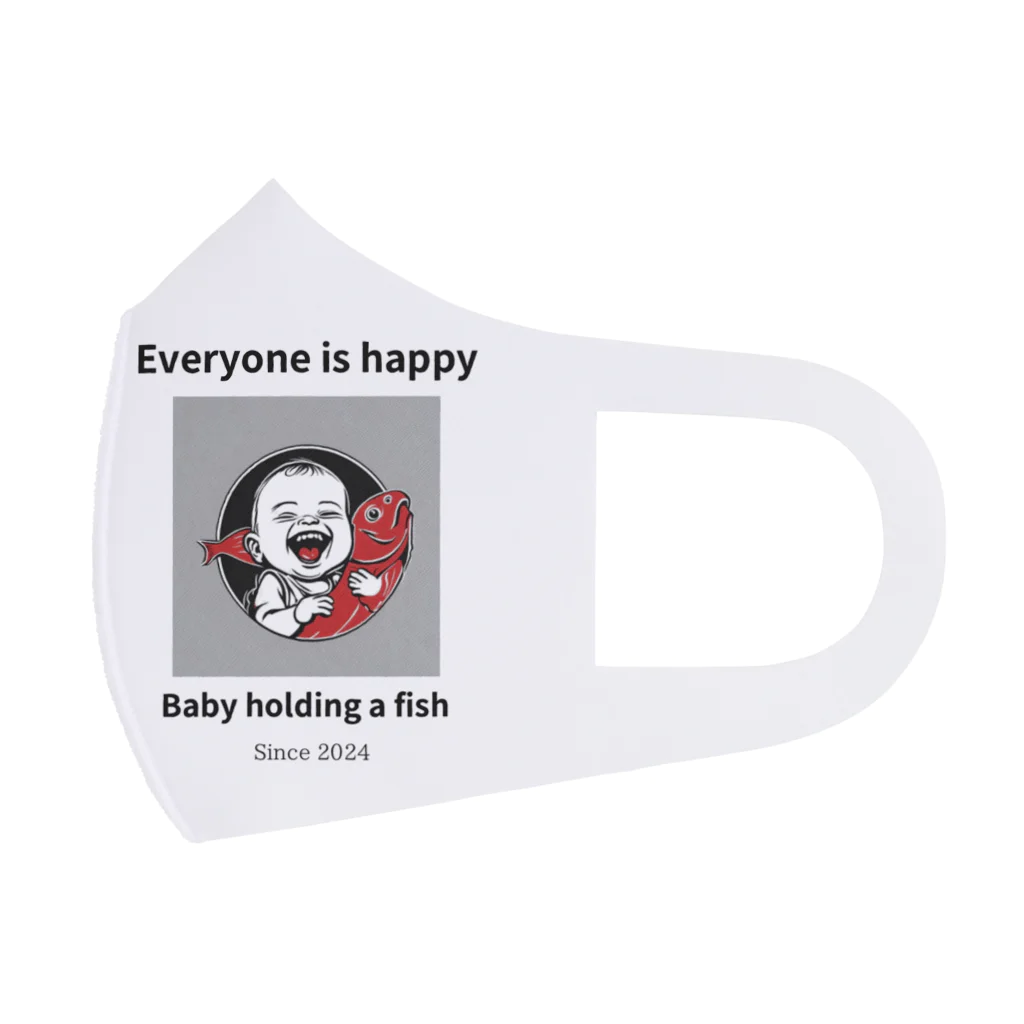 baby holding のEveryone is happy フルグラフィックマスク