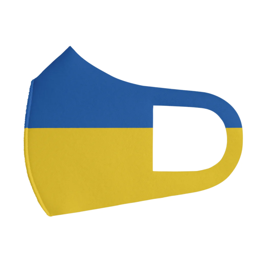 お絵かき屋さんのウクライナの国旗 フルグラフィックマスク