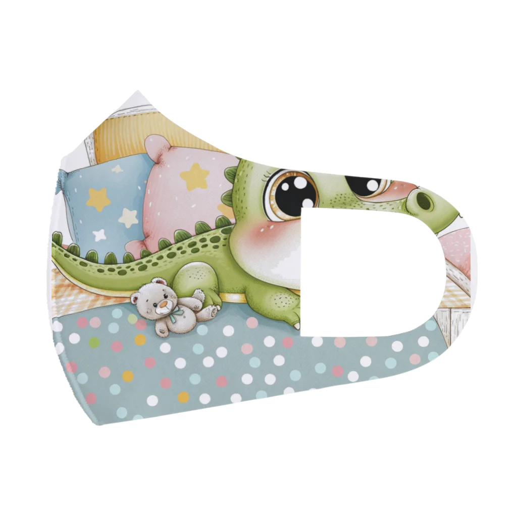 crocodileのワニ赤ちゃん Face Mask