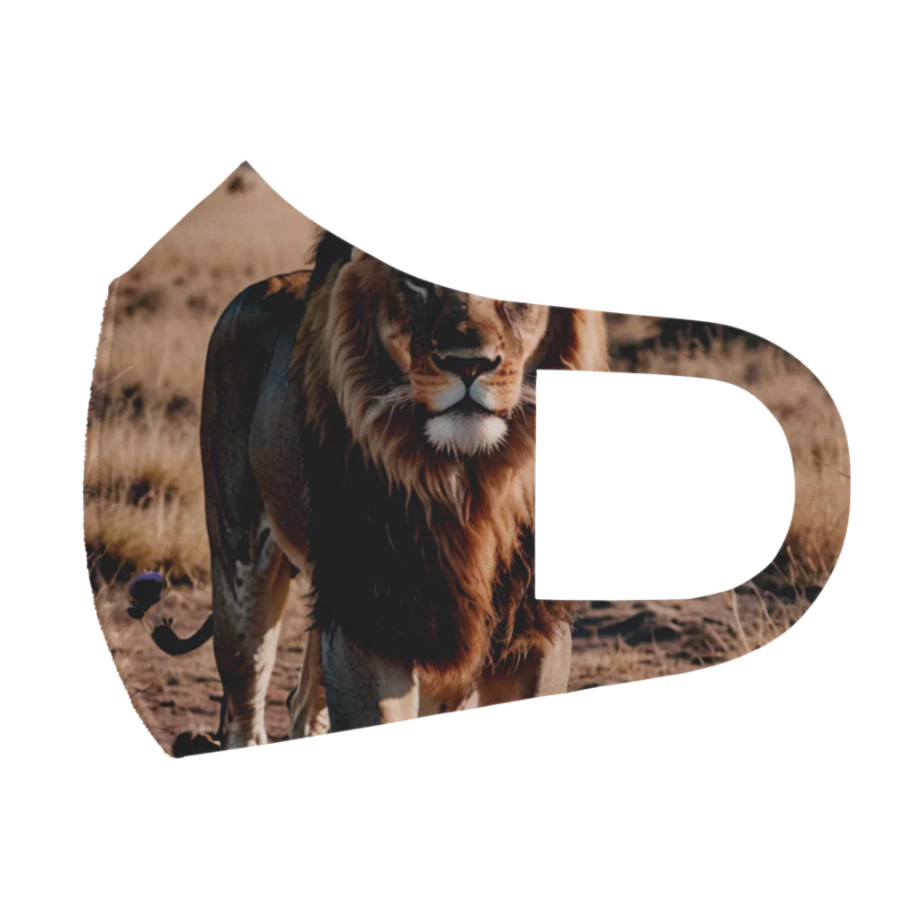 きんにくゆうたろうのサバンナのライオン フルグラフィックマスク