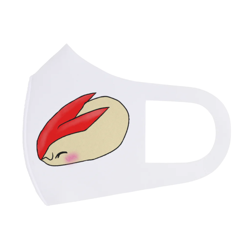 Lily bird（リリーバード）の優しいうさぎリンゴちゃん フルグラフィックマスク